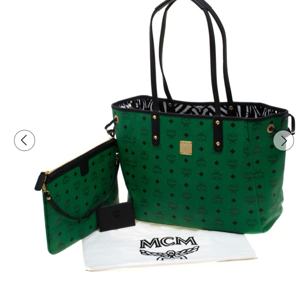 MCM Green Tote Bag Set